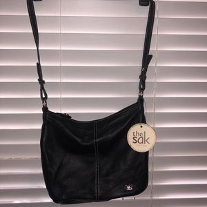 Black Sak leather purse